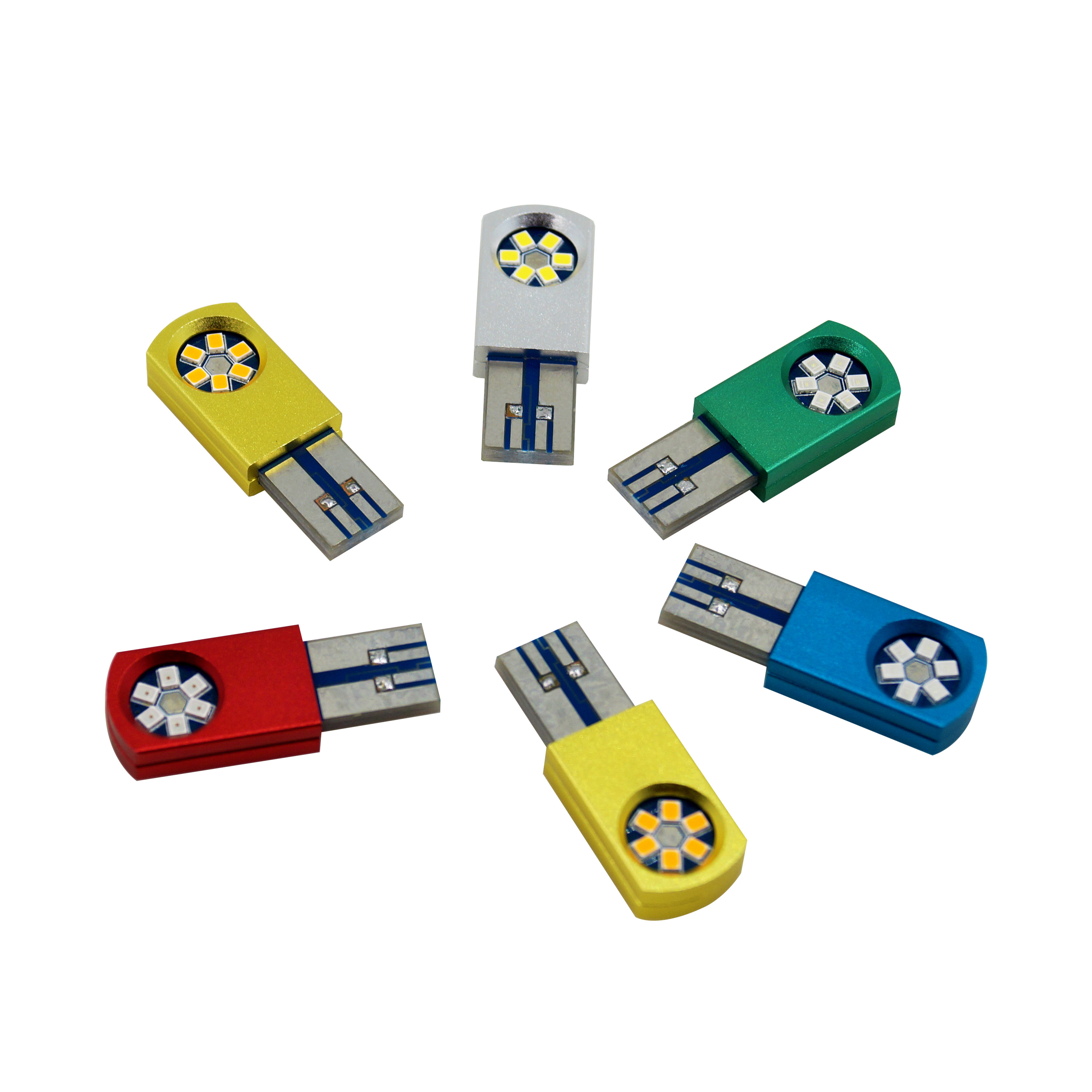 Lâmpada de luz LED automática Canbus de cor cinza T10 
