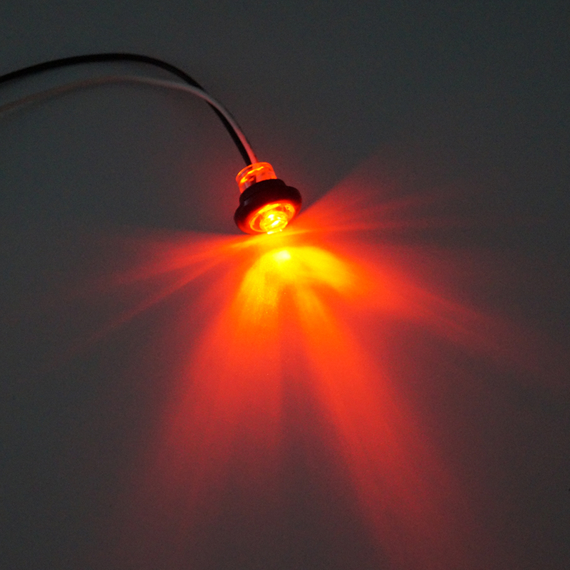 Luz redonda do marcador lateral de LED vermelho para reboques