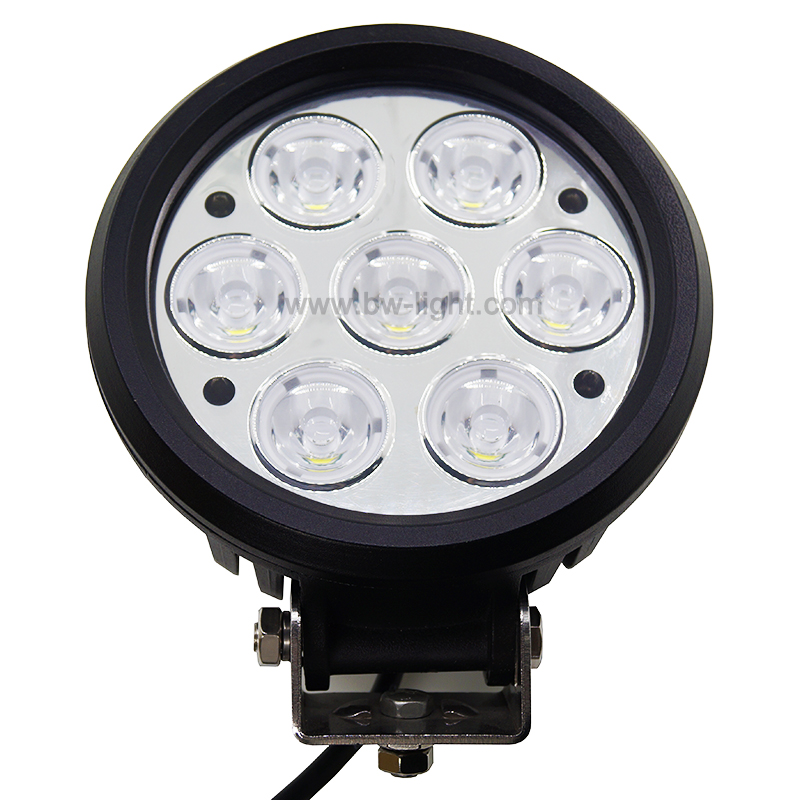 Luz de trabalho LED redonda de longo alcance 70 w