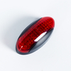 Luz lateral do marcador de montagem em superfície oval vermelha