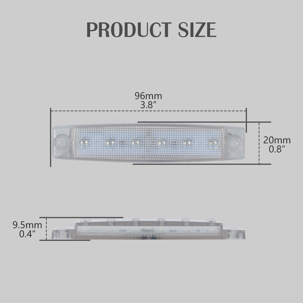  3,8 "Inch- Blue- LED Marine Marker Light